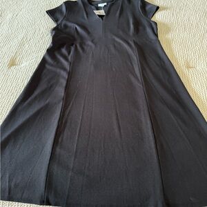 J. Jill Classic Petite Black Midi Dress